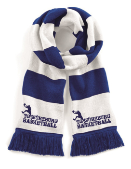 TG Würzburg Basketball Fanschal, inkl. Wappen